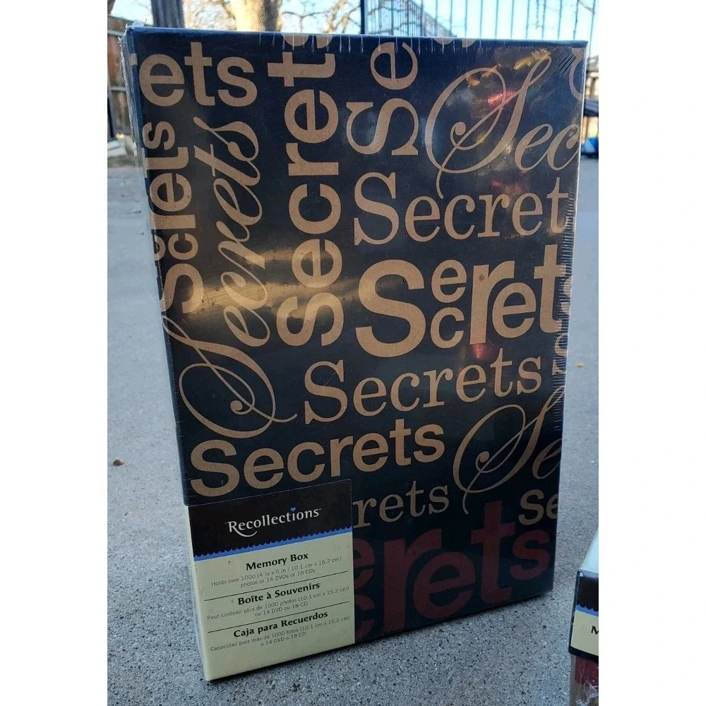 Set Of 3~RECOLLECTIONS Memory‎ Boxes●Holds over 1000 (4x6) PER BOX●SECRETS/HOPE